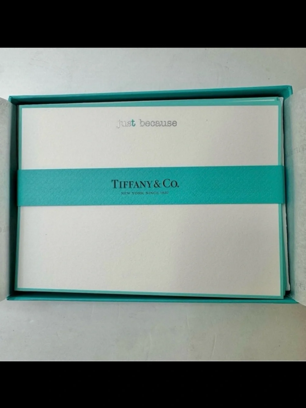 NIB Rare TIFFANY & CO. “Tiffany T” Assorted Note Cards Set of 10 New In Box - Picture 12 of 12